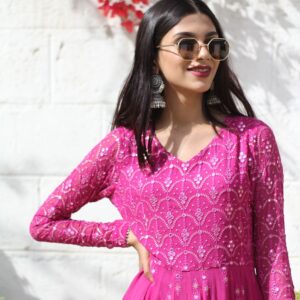 HOT PINK CHIKEN KARI DRESS - Image 3