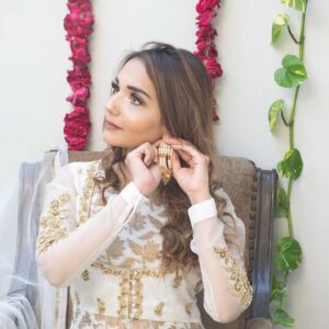 WHITE ANARKALI JACQUARD - Image 3