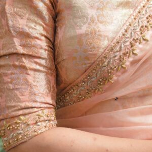 LIGHT PINK BORDER SAREE​​​​​​​ - Image 2