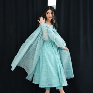 SKY BLUE KHADDI PISHWAS - Image 5