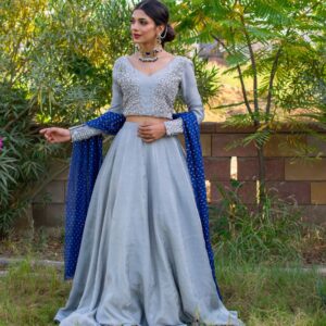 GREY LEHANGA CHOLI - Image 3