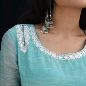 SKY BLUE KHADDI PISHWAS - Image 4