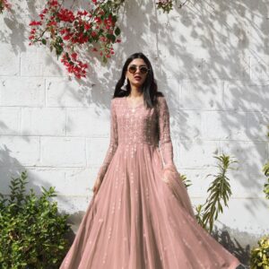 PASTEL PINK CHIKEN KARI DRESS - Image 2