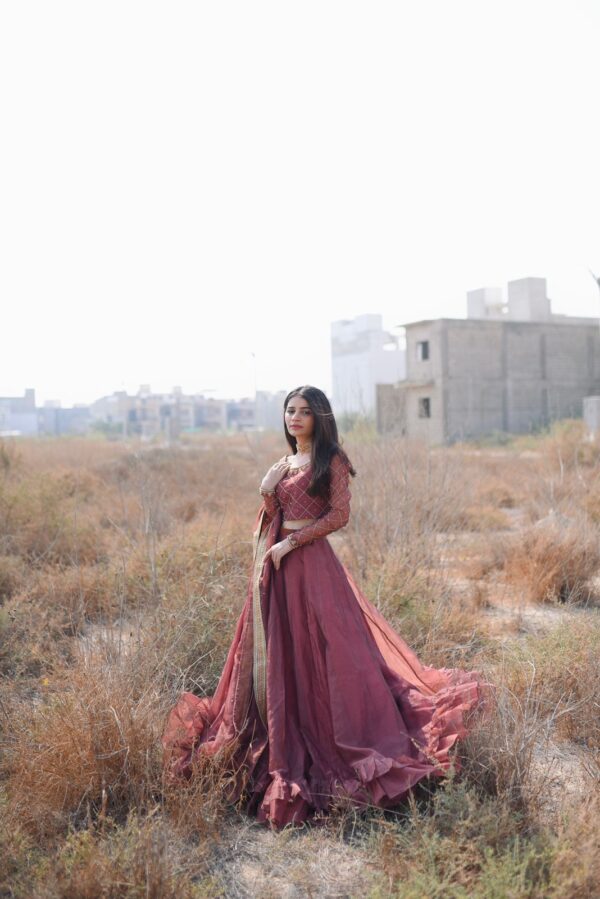 TEA PINK LEHANGA CHOLI