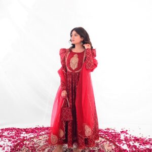 MEETHI EID '24 ( CHUNRI LOOM NET DRESS )