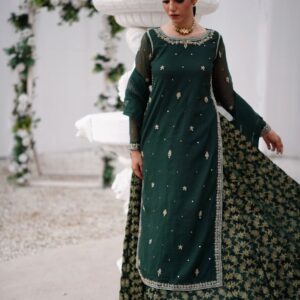 BAGHBAAN (GREEN LEHANGA DRESS) - Image 2