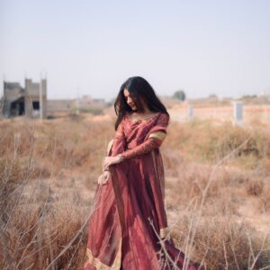 TEA PINK LEHANGA CHOLI - Image 4