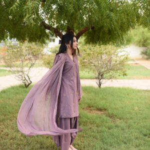 AKS ( MAUVE SHALWAR KAMEEZ ) - Image 5