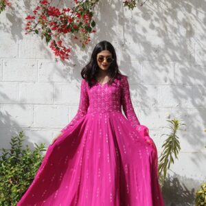 HOT PINK CHIKEN KARI DRESS - Image 4