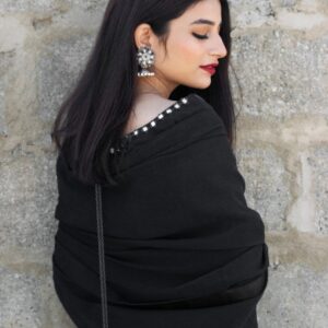BLACK SHEESHA SAREE - Image 4
