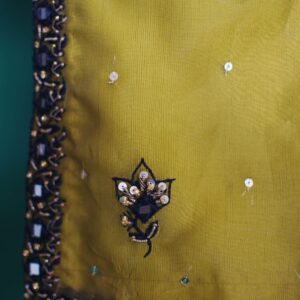 MUSTARD GREEN DRESS - Image 3