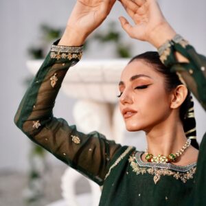 BAGHBAAN (GREEN LEHANGA DRESS) - Image 3