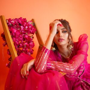 EID COLLECTION'23 ( HOT PINK COAT DRESS ) - Image 5