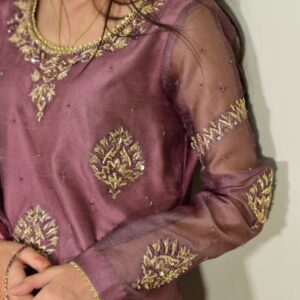 Lilac 2 leg sharara - Image 4