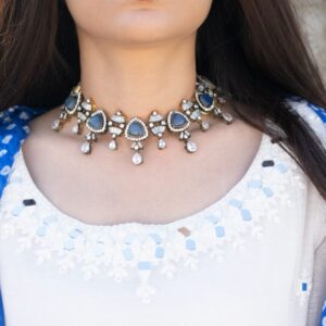WHITE CHUNRI DUPATTA DRESS - Image 4