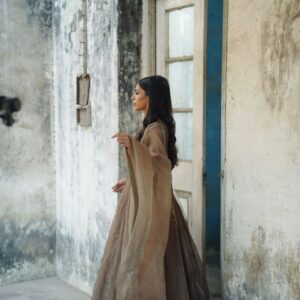 ZEBAISH E ZAMANA ( CHAMPANGE DRESS ) - Image 7