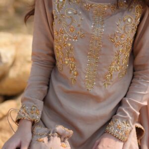 FAWN COTTON SILK DRESS - Image 2