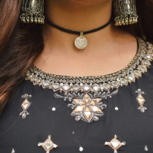 BLACK GEORGETTE PISHWAS - Image 4
