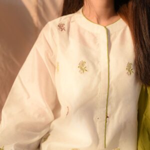 WHITE EMB DRESS - Image 2