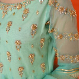 EID COLLECTION'23 ( CR SEA GREEN PISHWAS ) - Image 2