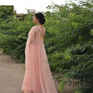 LIGHT PINK BORDER SAREE​​​​​​​ - Image 5