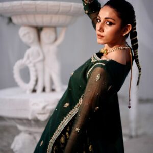 BAGHBAAN (GREEN LEHANGA DRESS) - Image 4