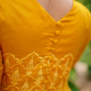 ROSHAN ( YELLOW EMBRIODERED DRESS ) - Image 4