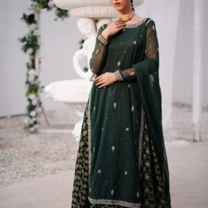 BAGHBAAN (GREEN LEHANGA DRESS)