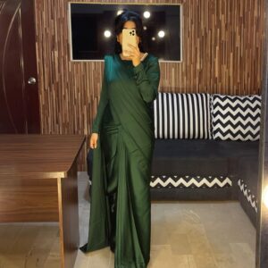 GREEN SILK SAREE - Image 2