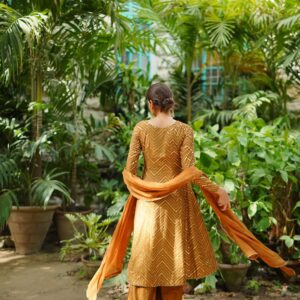 ROSHAN ( MUSTARD SEQUINCED ANGRAKHA ) - Image 2