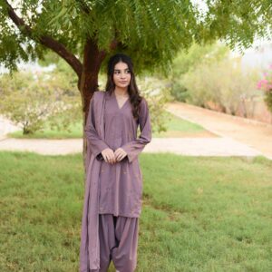 AKS ( MAUVE SHALWAR KAMEEZ )