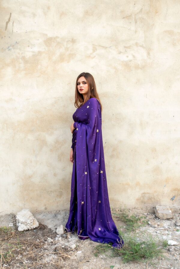 PURPLE SILK SAREE