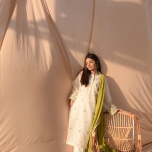 WHITE EMB DRESS - Image 7