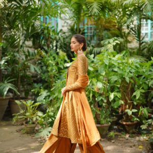 ROSHAN ( MUSTARD SEQUINCED ANGRAKHA ) - Image 3