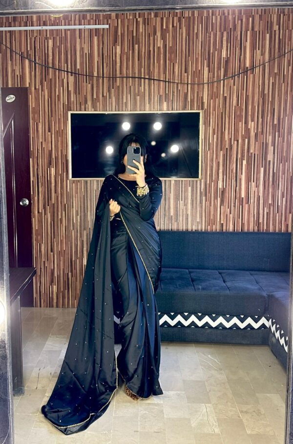 MAYON SAREE IN BLACK COLOR