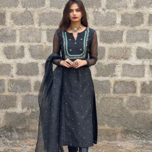 DHAANI DARK GREY DRESS