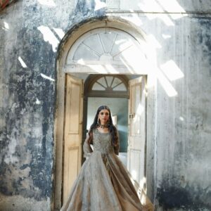 ZEBAISH E ZAMANA ( CHAMPANGE DRESS ) - Image 3