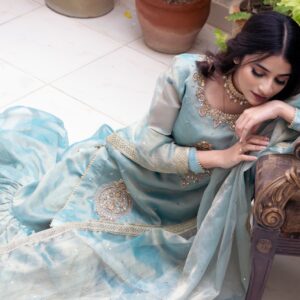 TEAL BLUE GARARA SHIRT - Image 6