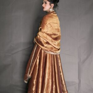ANTIQUE GOLD LAMA DRESS - Image 2