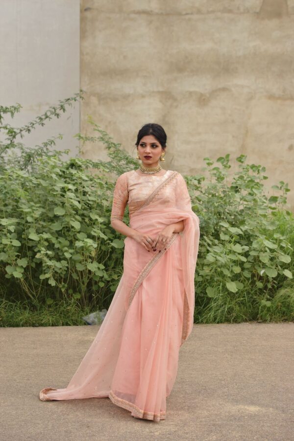 LIGHT PINK BORDER SAREE​​​​​​​
