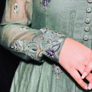 SEA GREEN SHARARA DRESS - Image 2