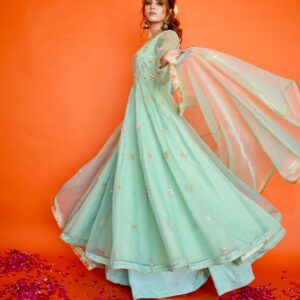 EID COLLECTION'23 ( CR SEA GREEN PISHWAS )