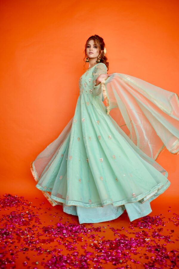 EID COLLECTION'23 ( CR SEA GREEN PISHWAS )