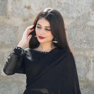 BLACK SHEESHA SAREE - Image 2