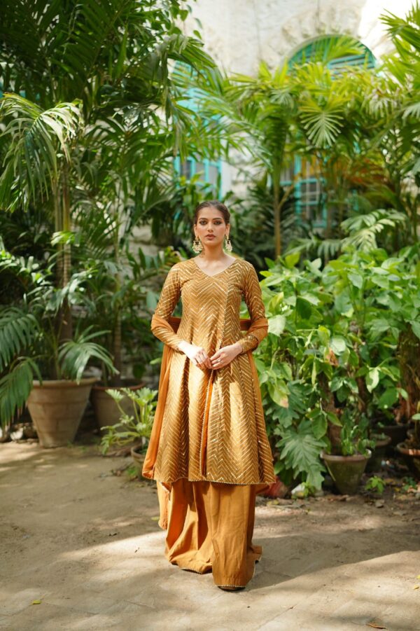 ROSHAN ( MUSTARD SEQUINCED ANGRAKHA )