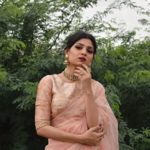 LIGHT PINK BORDER SAREE​​​​​​​ - Image 3