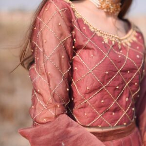 TEA PINK LEHANGA CHOLI - Image 6