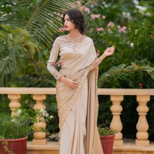 CREAMY SILK SAREE