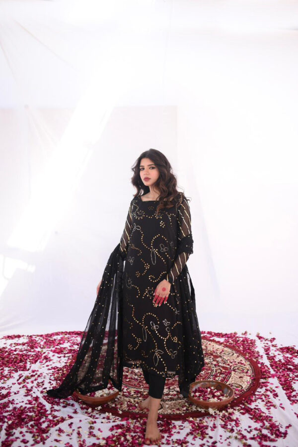 EID MEETHI '24 ( BLACK KAMDANI DRESS )