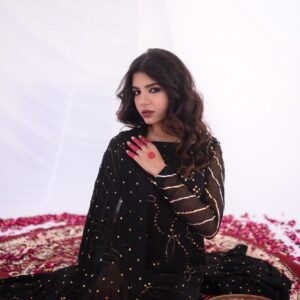 EID MEETHI '24 ( BLACK KAMDANI DRESS ) - Image 6